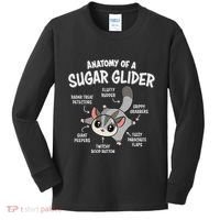 Cute Sugar Glider Lover Kids Long Sleeve Shirt thumb 0