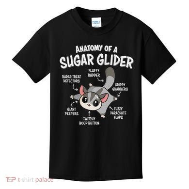 Cute Sugar Glider Lover Kids T-Shirt