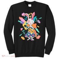 Cute Springtime Guitar Playing Bunny Rabbit Sweatshirt thumb 0