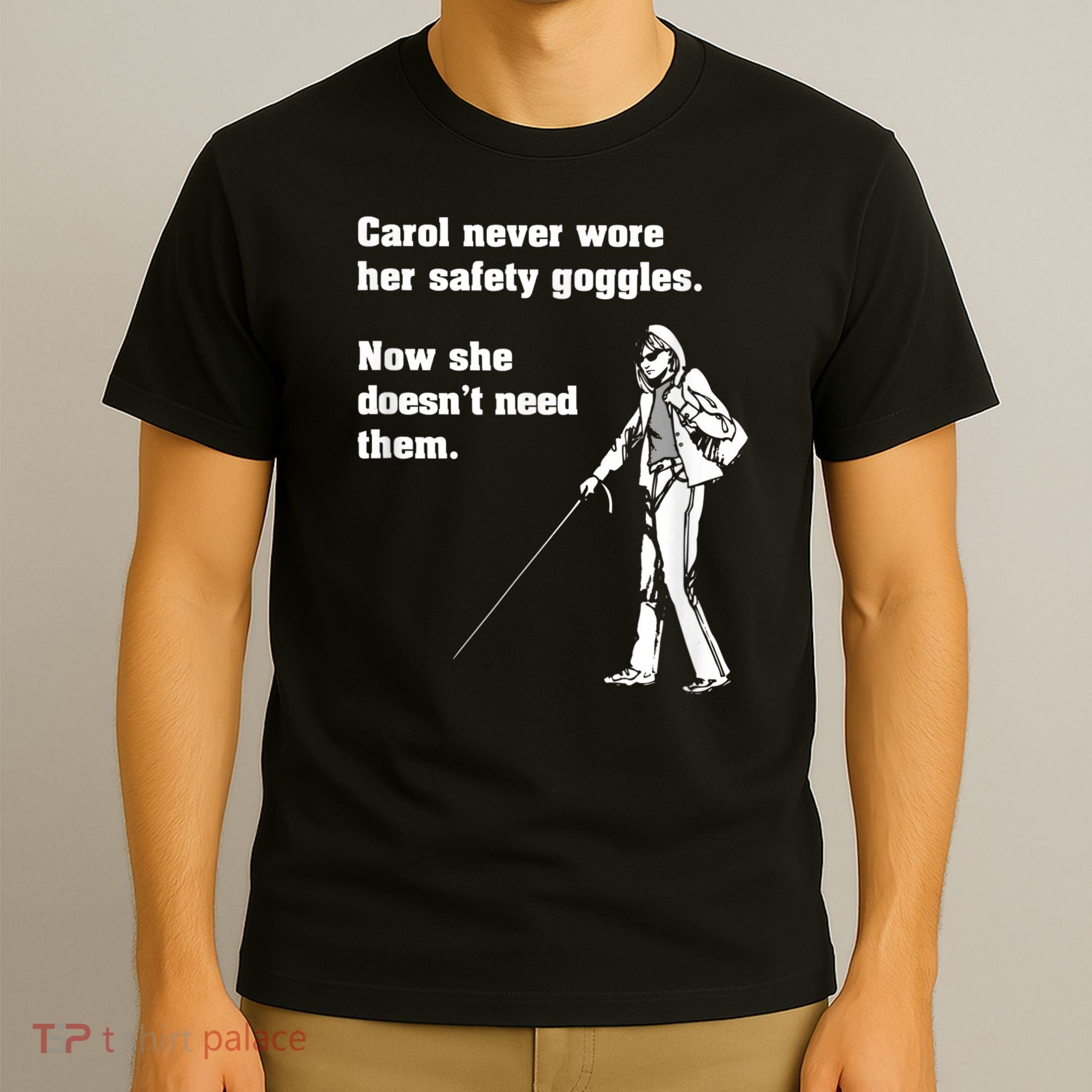Carol Safety Goggles Funny Science Chemistry T-Shirt