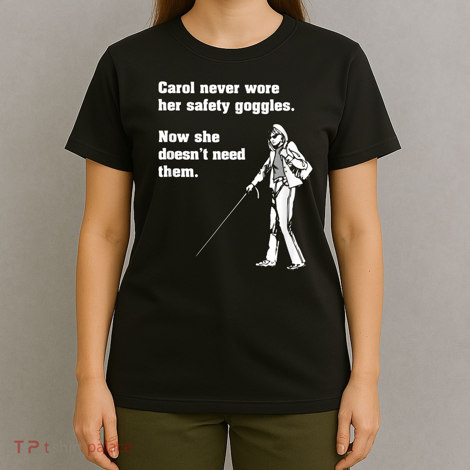 Carol Safety Goggles Funny Science Chemistry T-Shirt