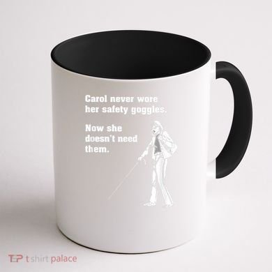 Carol Safety Goggles Funny Science Chemistry Coffee Mug back