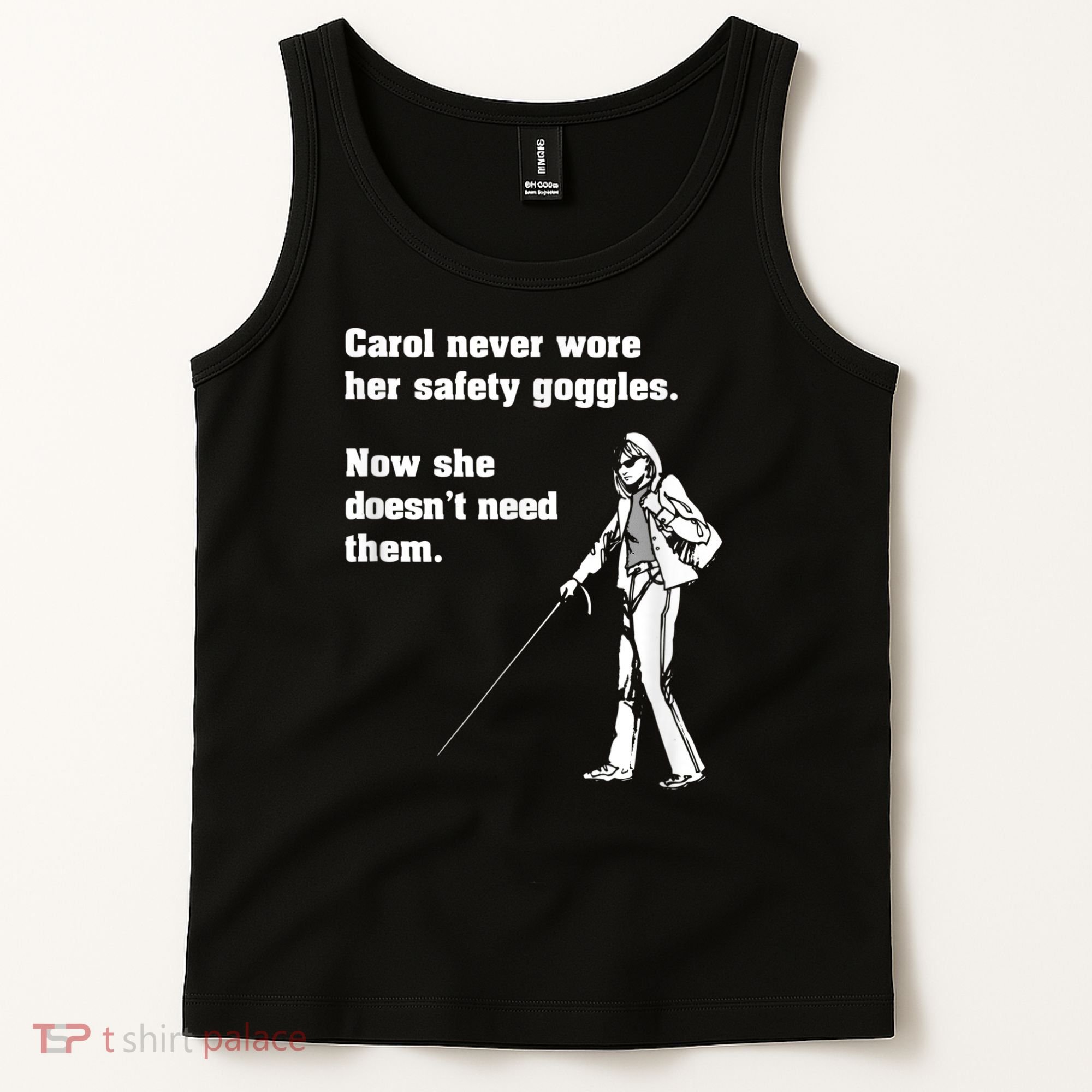 Carol Safety Goggles Funny Science Chemistry Tank Top
