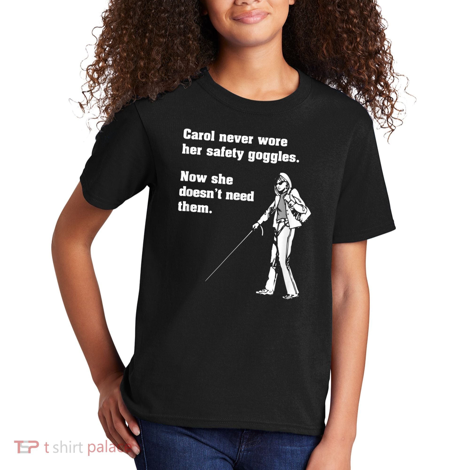 Carol Safety Goggles Funny Science Chemistry Kids T-Shirt