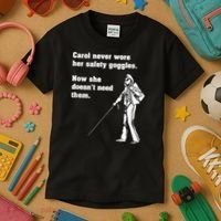 Carol Safety Goggles Funny Science Chemistry Kids T-Shirt thumb 3