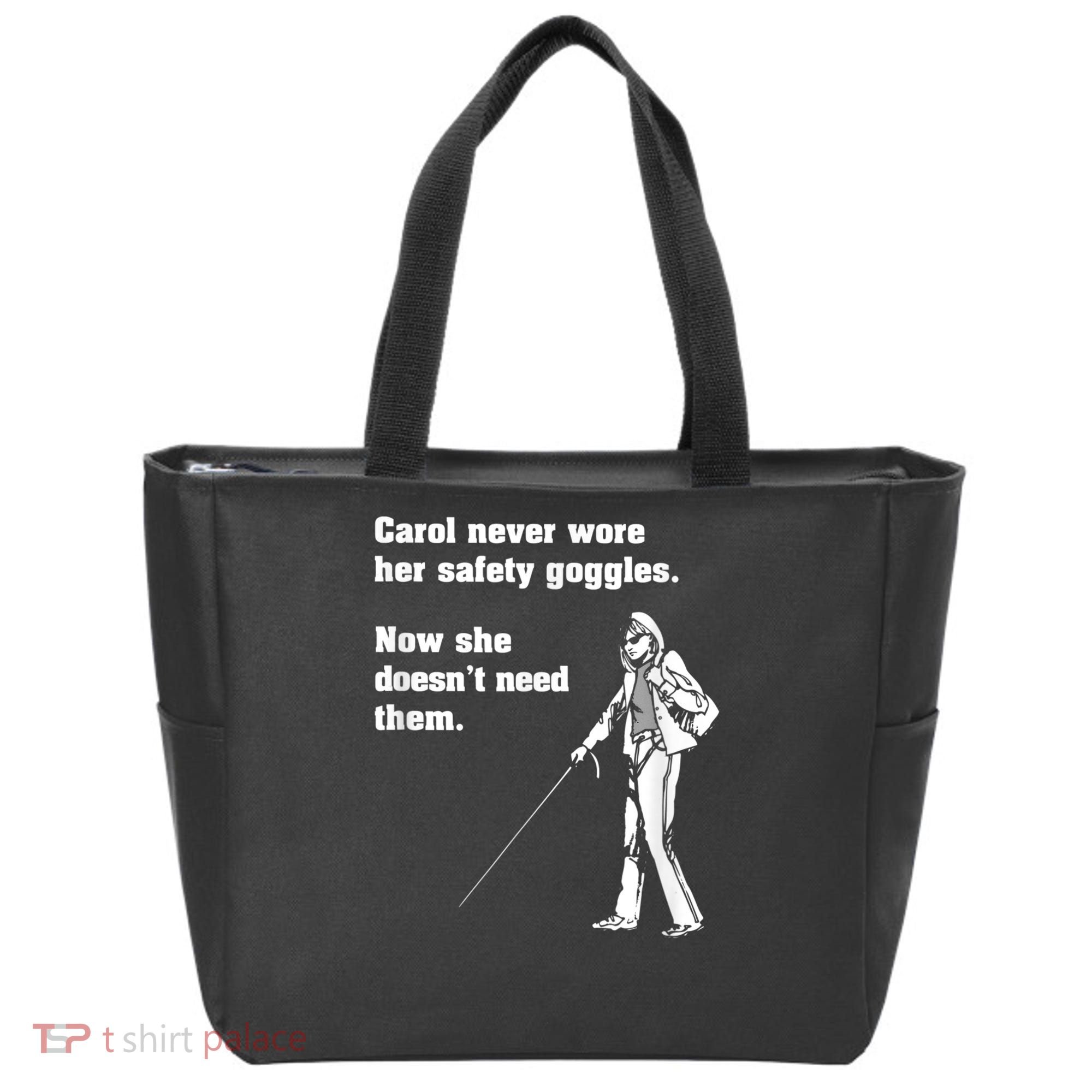 Carol Safety Goggles Funny Science Chemistry Tote Bag