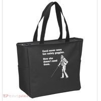 Carol Safety Goggles Funny Science Chemistry Tote Bag thumb 2