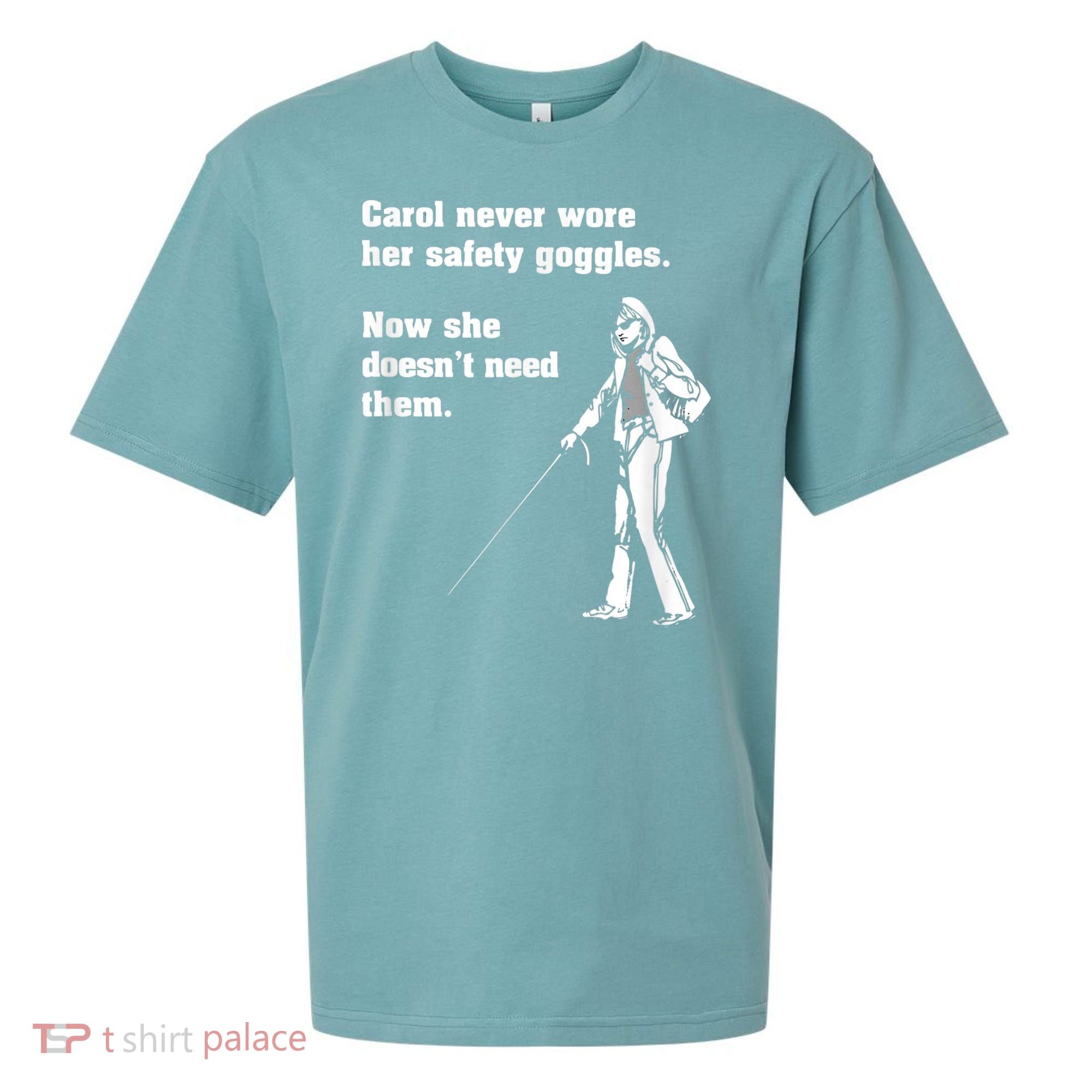 Carol Safety Goggles Funny Science Chemistry Sueded Cloud Jersey T-Shirt