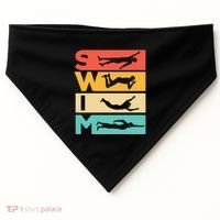 Cute Swimming Gift For Swimmers USA-Made Doggie Bandana thumb 0