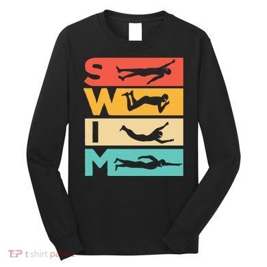 Cute Swimming Gift For Swimmers Long Sleeve Shirt