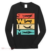 Cute Swimming Gift For Swimmers Long Sleeve Shirt thumb 0