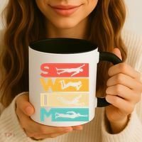Cute Swimming Gift For Swimmers Coffee Mug thumb 3