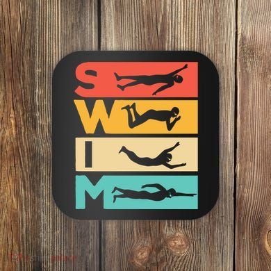 Cute Swimming Gift For Swimmers Coaster