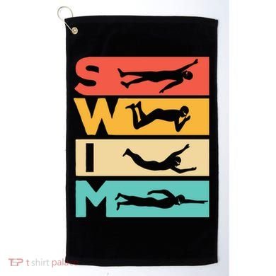 Cute Swimming Gift For Swimmers Golf Towel