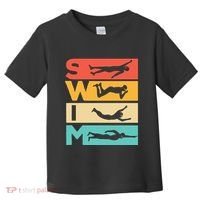 Cute Swimming Gift For Swimmers Toddler T-Shirt thumb 0