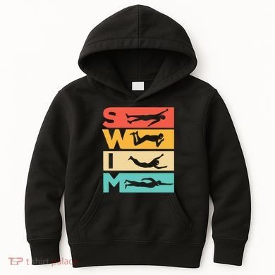 Cute Swimming Gift For Swimmers Kids Hoodie