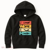 Cute Swimming Gift For Swimmers Kids Hoodie thumb 0