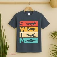 Cute Swimming Gift For Swimmers T-Shirt thumb 2