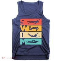 Cute Swimming Gift For Swimmers Tank Top thumb 0