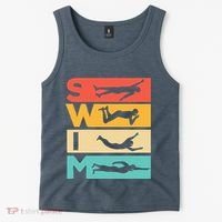 Cute Swimming Gift For Swimmers Tank Top thumb 2