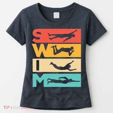 Cute Swimming Gift For Swimmers Women's T-Shirt