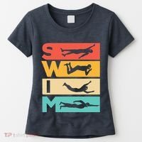 Cute Swimming Gift For Swimmers Women's T-Shirt thumb 0