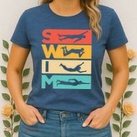Cute Swimming Gift For Swimmers Women's T-Shirt thumb 2