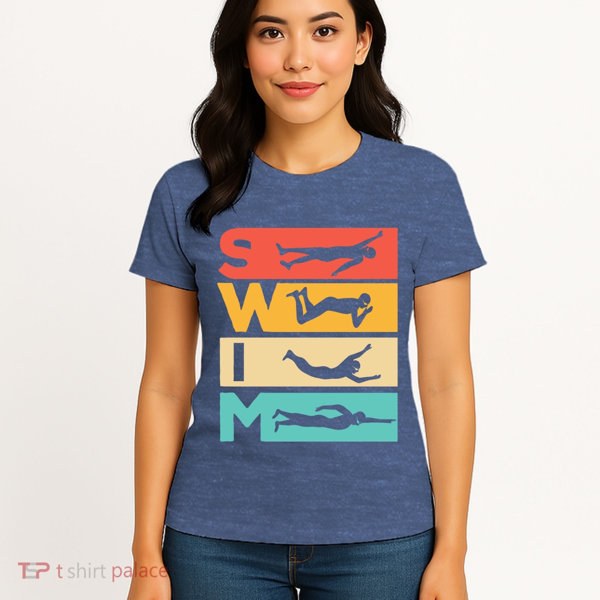 Cute Swimming Gift For Swimmers Women's T-Shirt