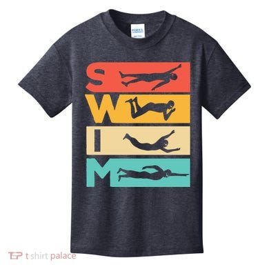 Cute Swimming Gift For Swimmers Kids T-Shirt