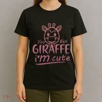 Cute Sarcastic Giraffe Animal Lover You Bet Giraffe T-Shirt thumb 4
