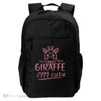 Cute Sarcastic Giraffe Animal Lover You Bet Giraffe Backpack thumb 0