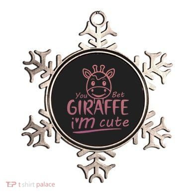 Cute Sarcastic Giraffe Animal Lover You Bet Giraffe Ornament