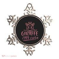 Cute Sarcastic Giraffe Animal Lover You Bet Giraffe Ornament thumb 0