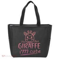 Cute Sarcastic Giraffe Animal Lover You Bet Giraffe Tote Bag thumb 0