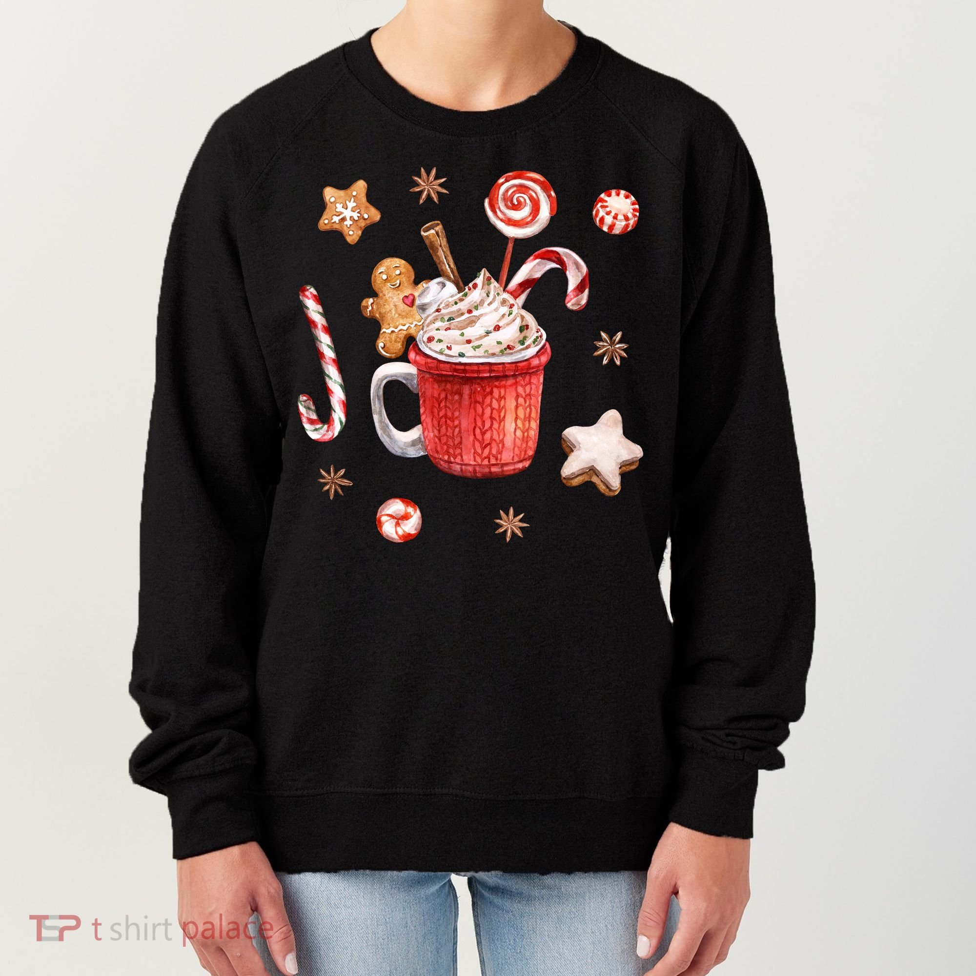 Christmas Season Gingerbread Hot Coco Women's Sweatshirt