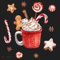 Christmas Season Gingerbread Hot Coco Women's Sweatshirt thumb 2