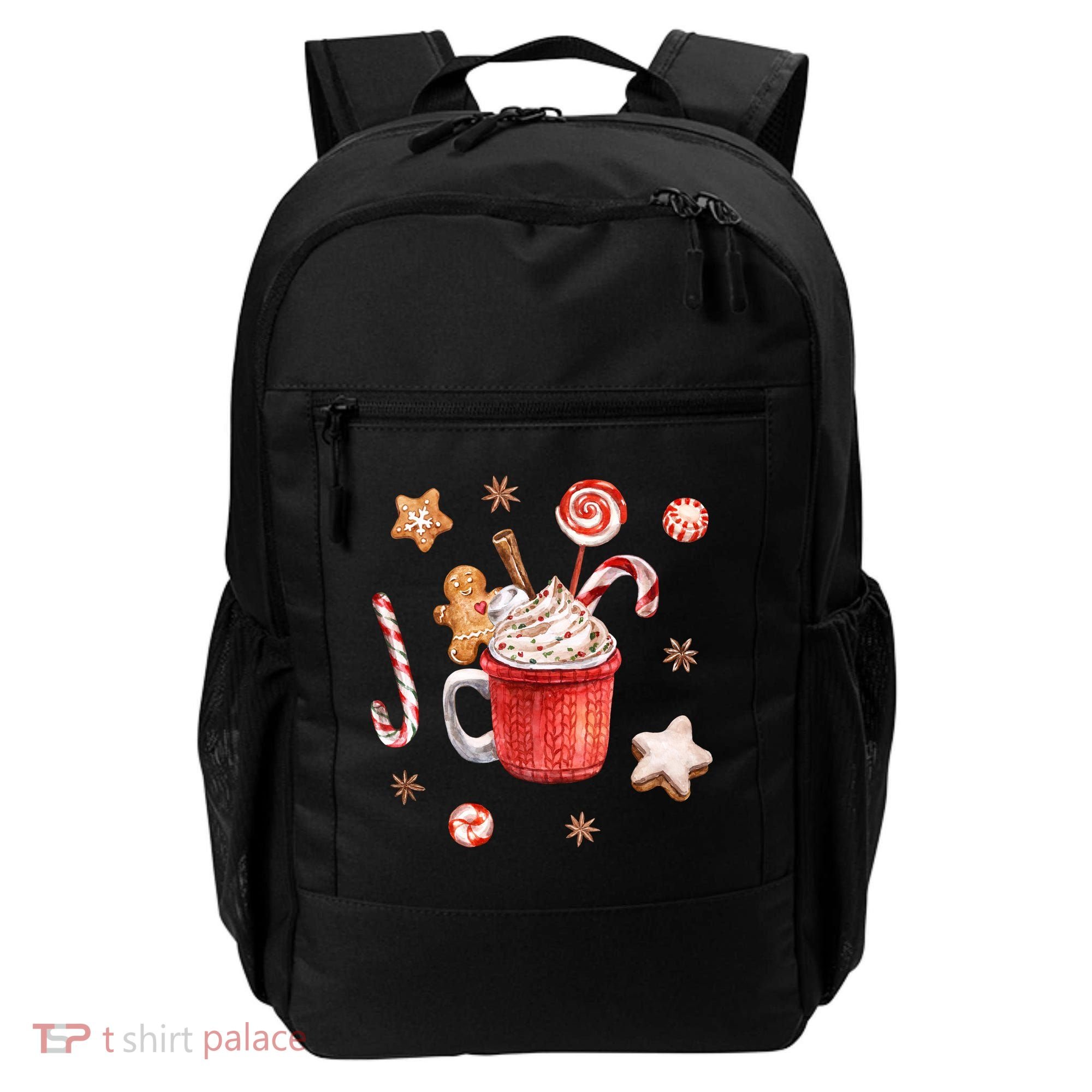 Christmas Season Gingerbread Hot Coco Backpack