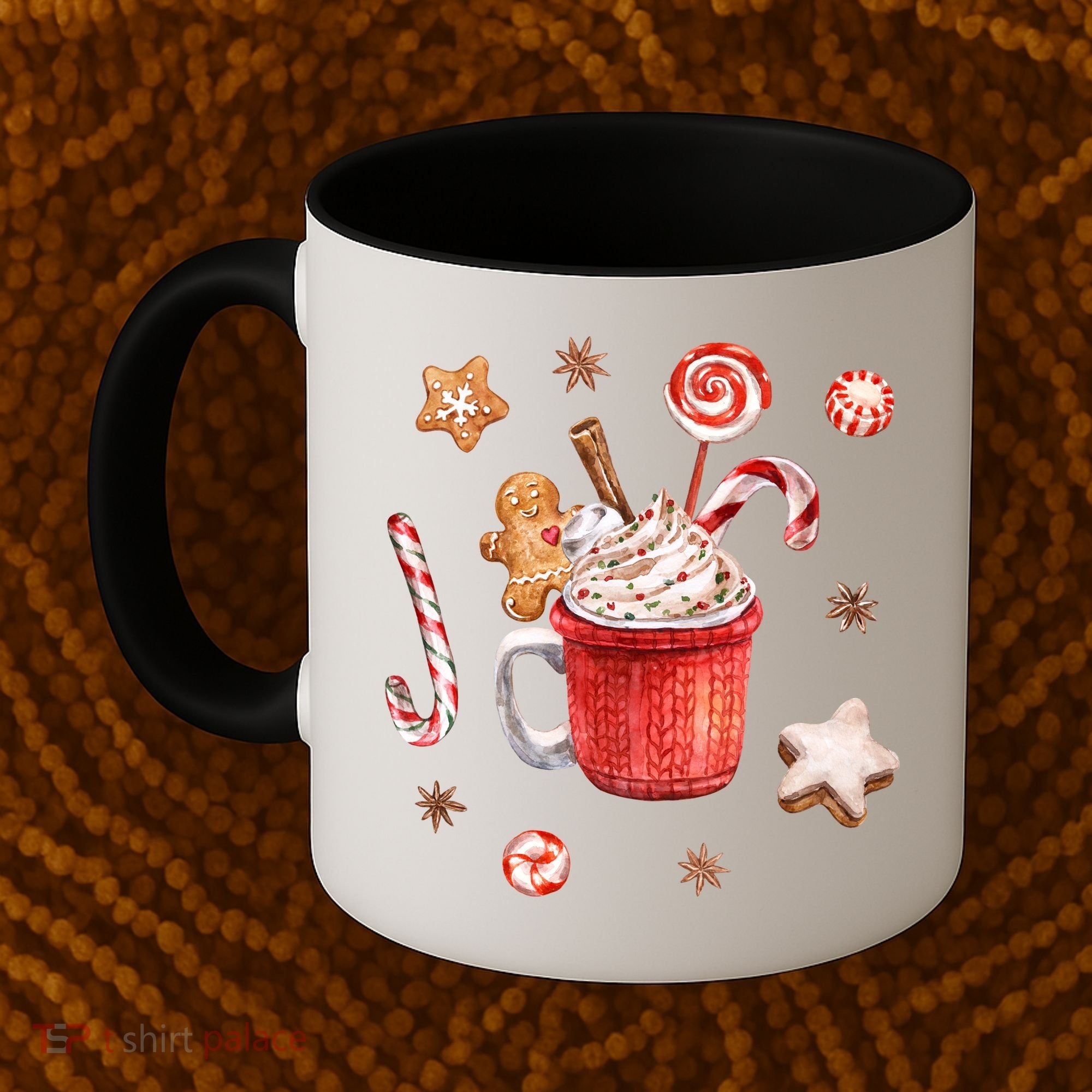Christmas Season Gingerbread Hot Coco Coffee Mug