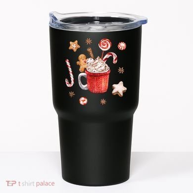 Christmas Season Gingerbread Hot Coco Tumbler