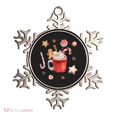 Christmas Season Gingerbread Hot Coco Ornament
