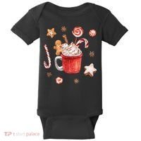 Christmas Season Gingerbread Hot Coco Baby Bodysuit thumb 0
