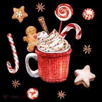 Christmas Season Gingerbread Hot Coco Baby Bodysuit thumb 2