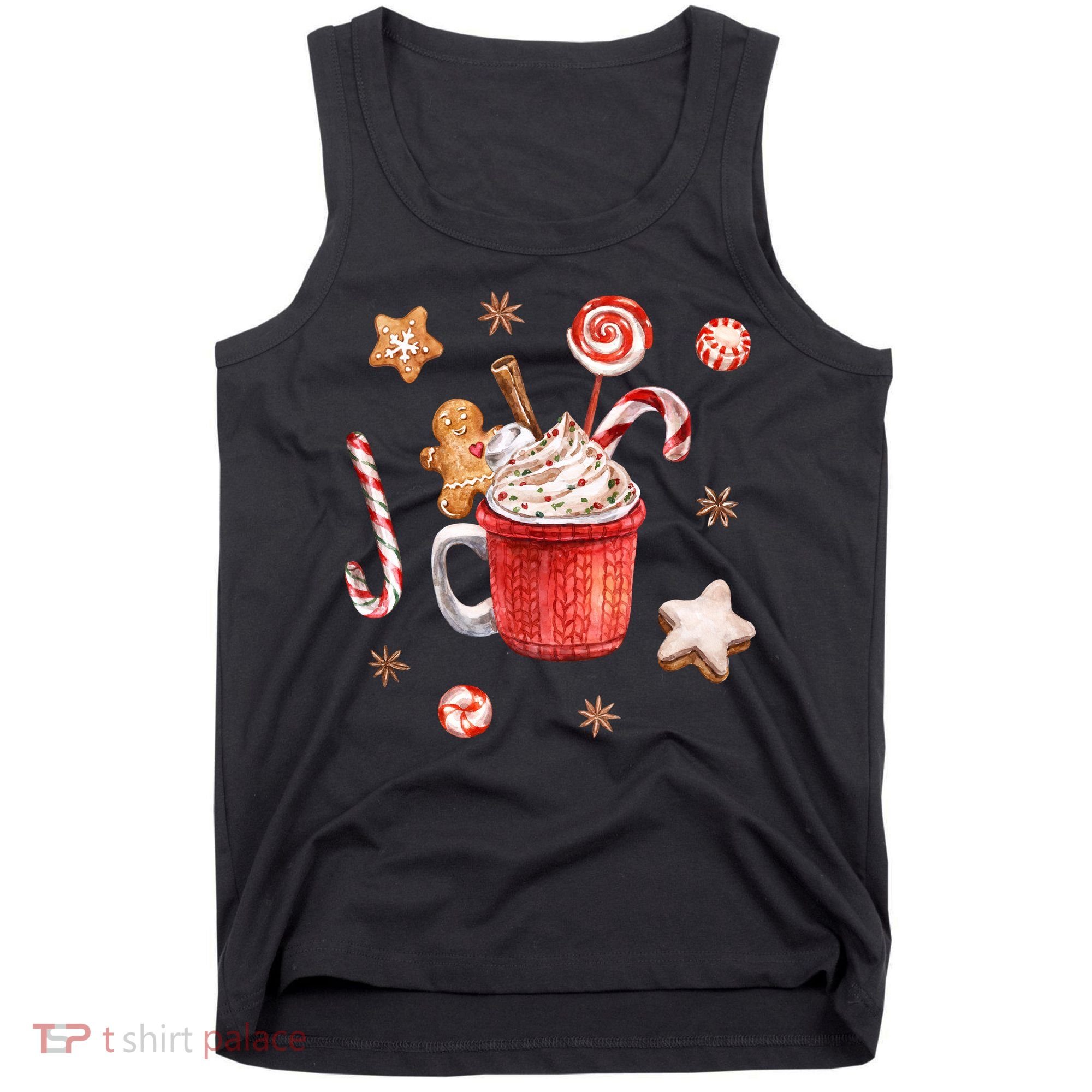 Christmas Season Gingerbread Hot Coco Tank Top