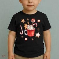 Christmas Season Gingerbread Hot Coco Toddler T-Shirt thumb 2