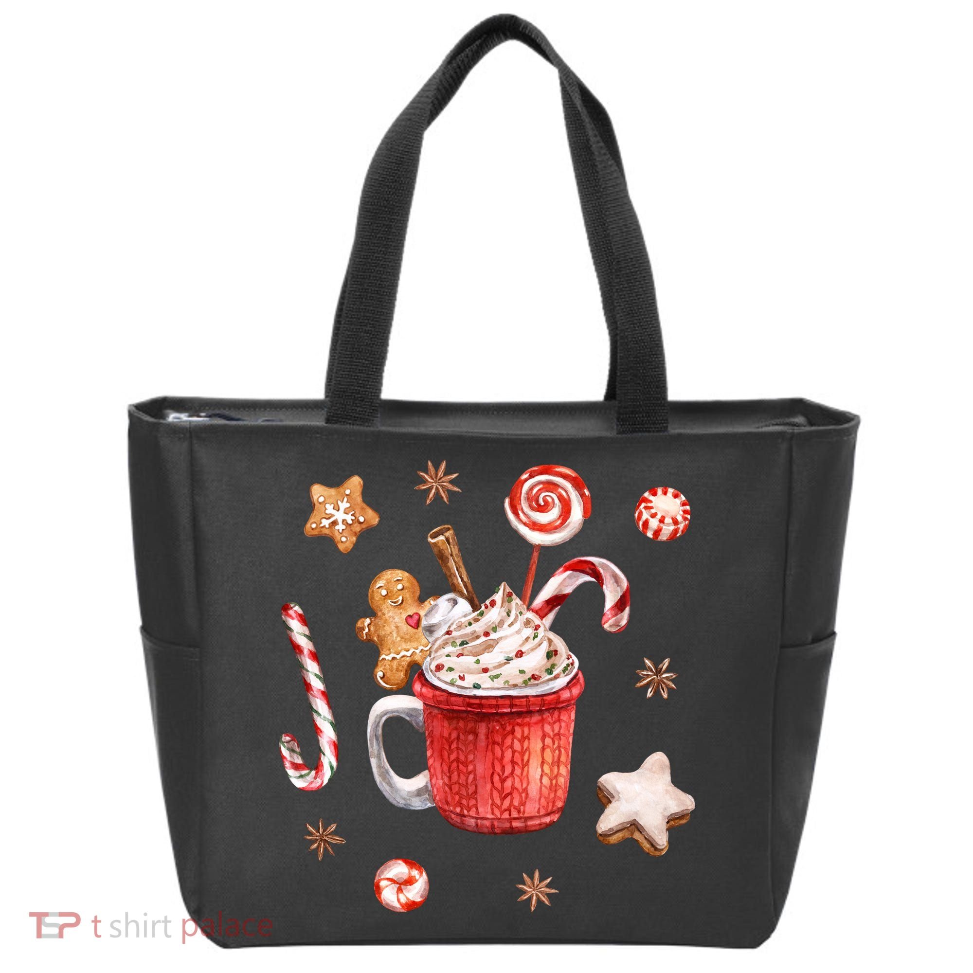 Christmas Season Gingerbread Hot Coco Tote Bag