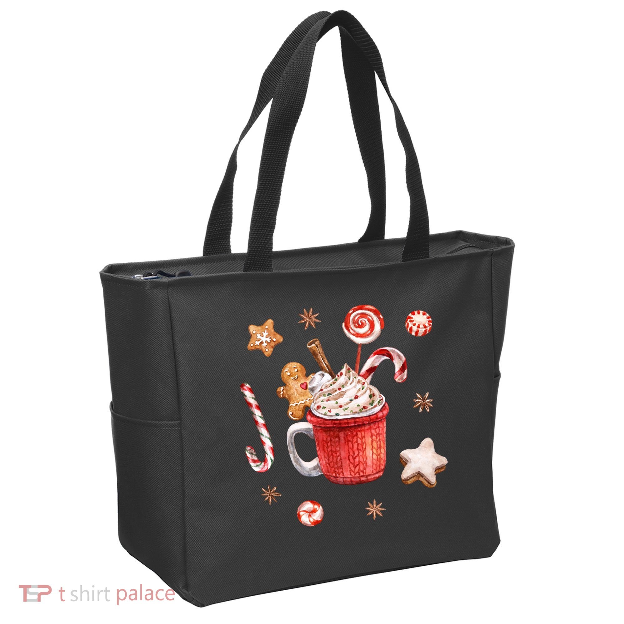 Christmas Season Gingerbread Hot Coco Tote Bag
