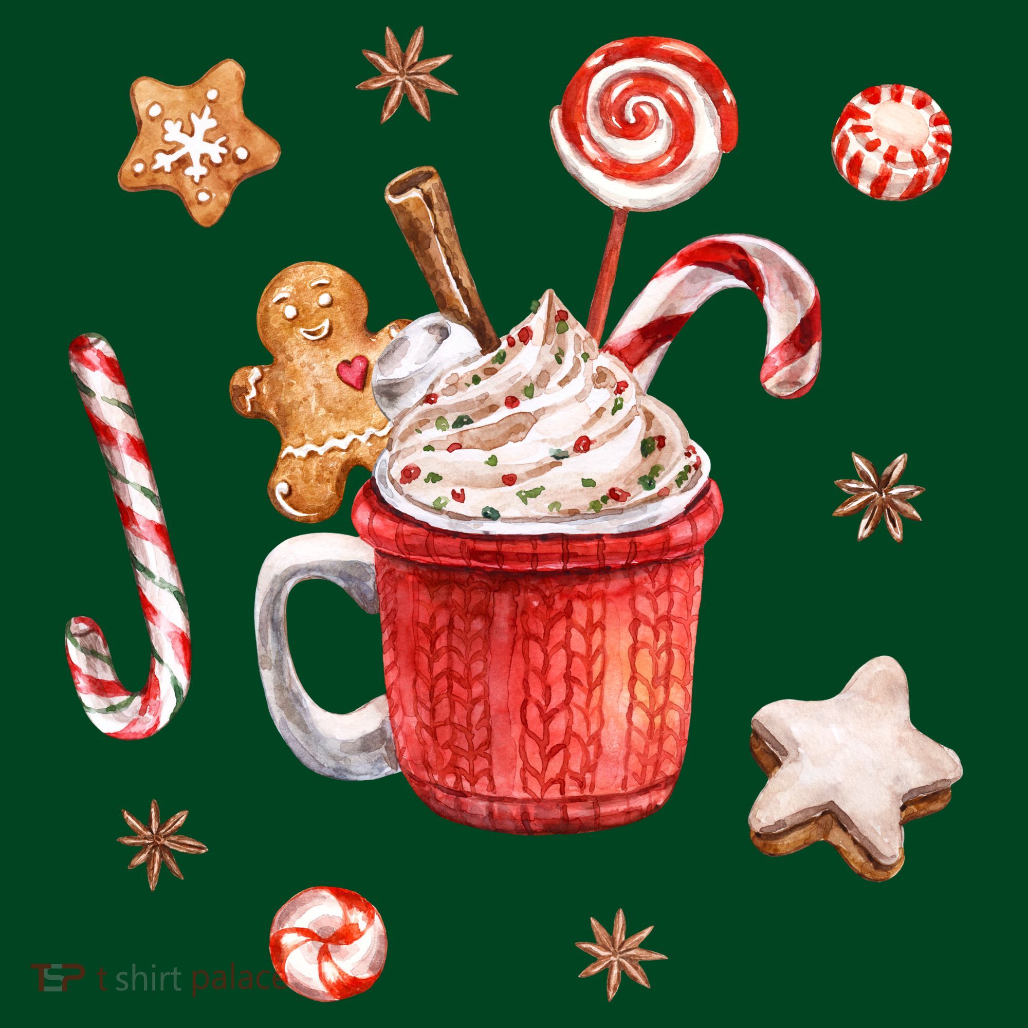Christmas Season Gingerbread Hot Coco Hoodie
