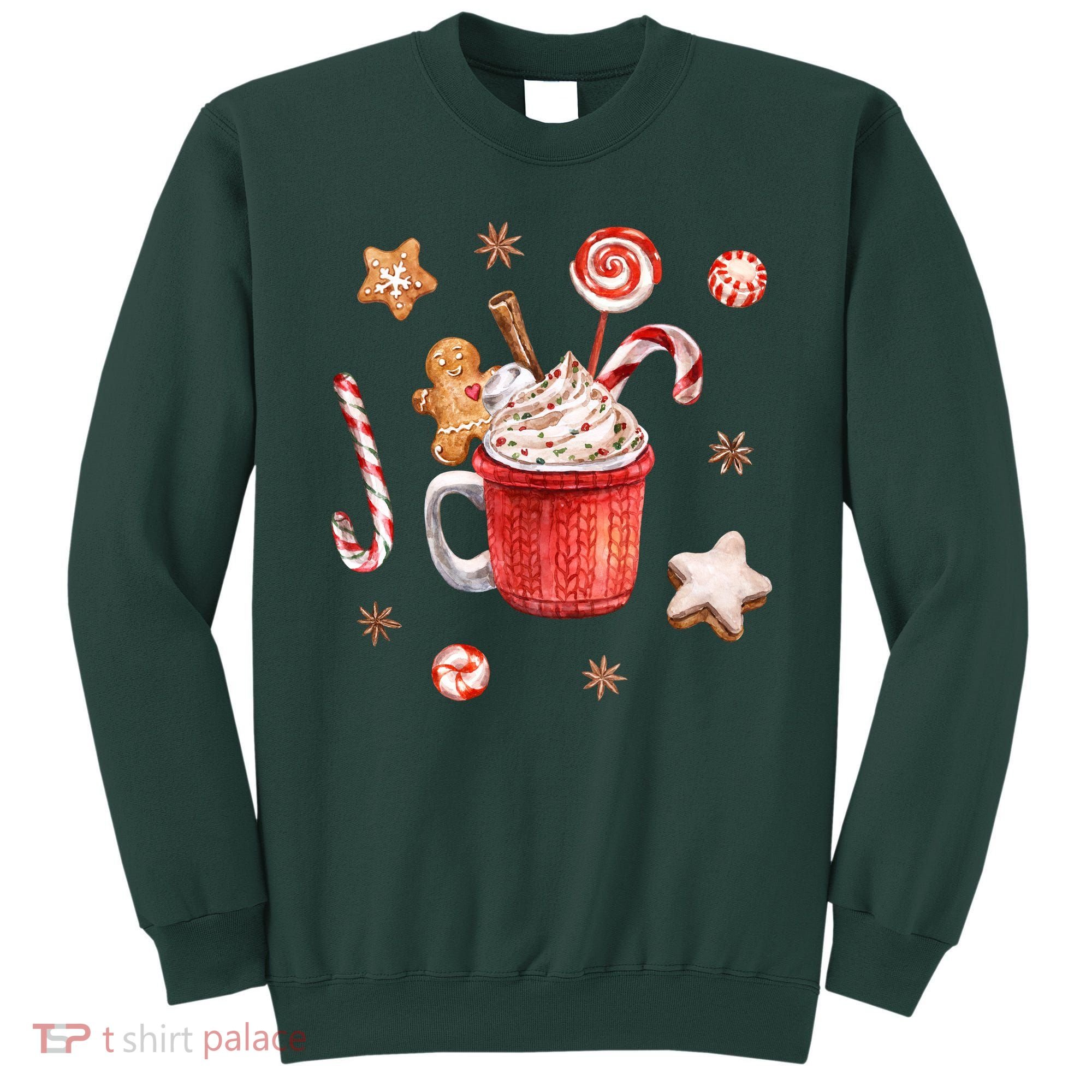 Christmas Season Gingerbread Hot Coco Sweatshirt