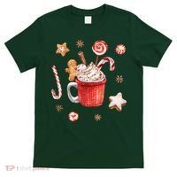 Christmas Season Gingerbread Hot Coco T-Shirt thumb 0