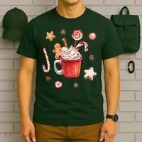 Christmas Season Gingerbread Hot Coco T-Shirt thumb 6
